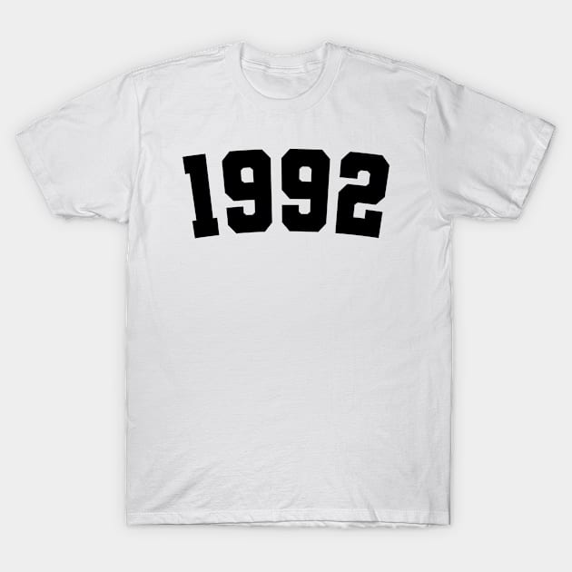 Cool Birth Year 1992 - 30th Birthday Gift, 30 Years Old For Men & Women T-Shirt by Art Like Wow Designs